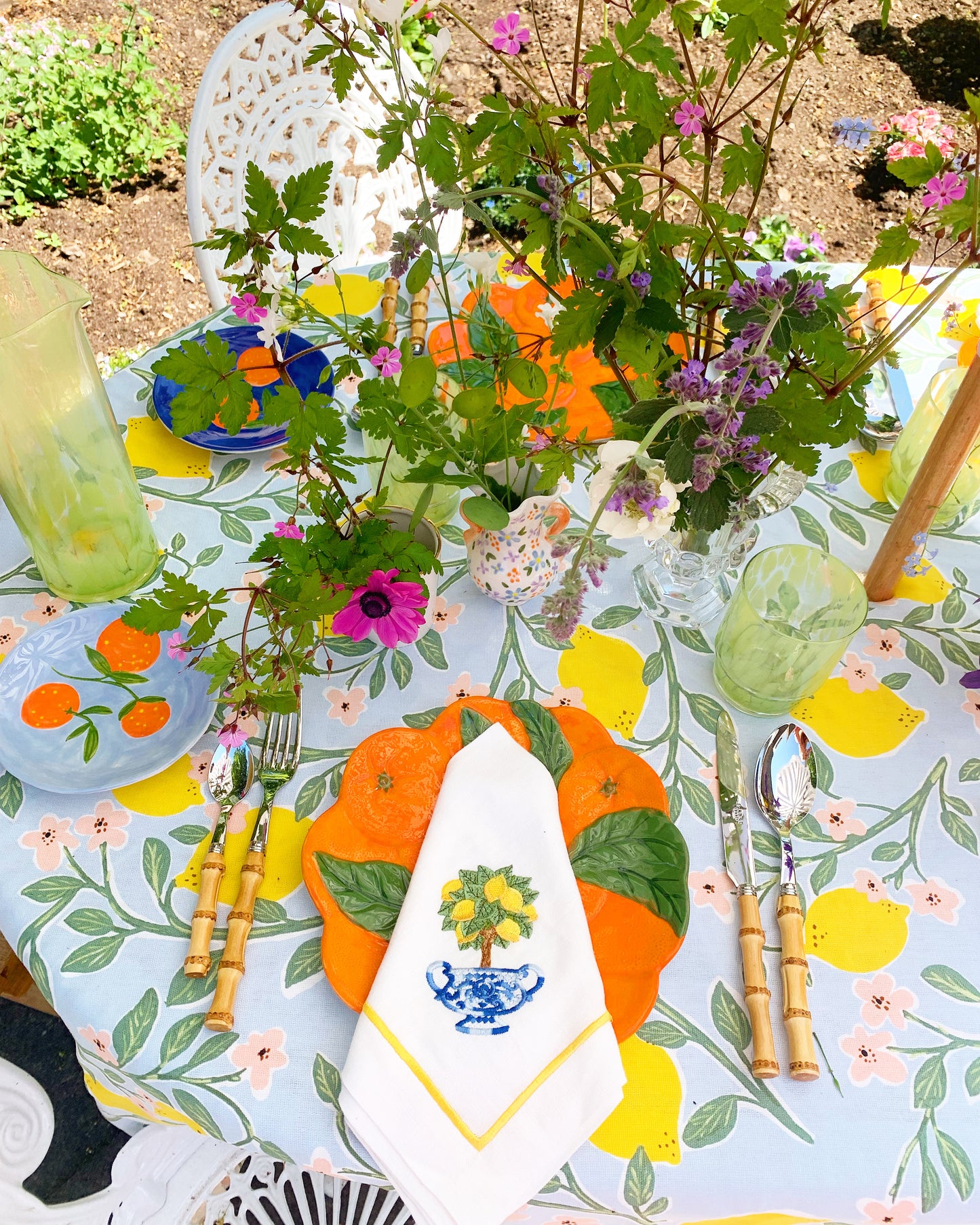 Orange Dinner Plate