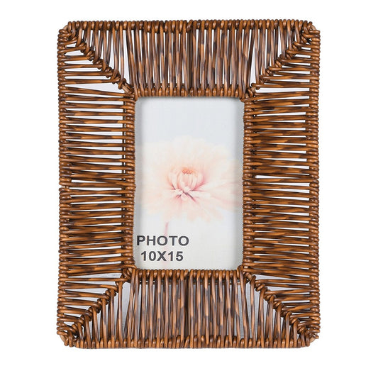 Rattan Style Photo Frame