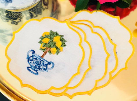 Lemon Tree Cocktail Napkin