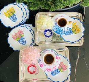 Pink Hyacinth Cocktail Napkin