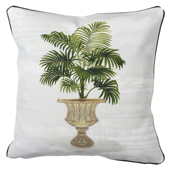 Palm Tree Urn Cushion Cover