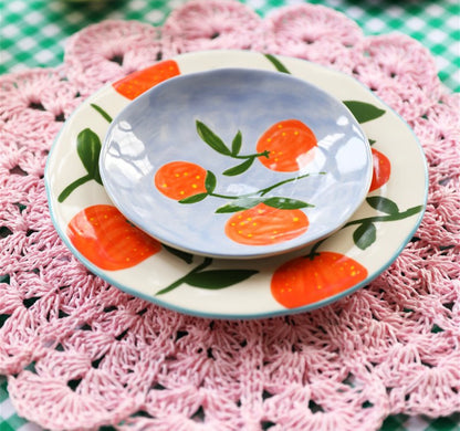 Sicilian Orange Plates (Set of 4)
