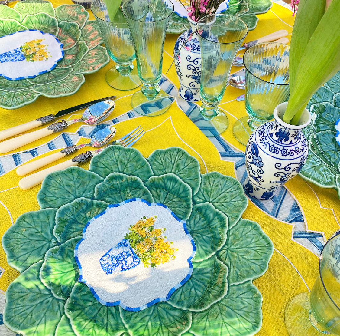 Yellow Mimosa Cocktail Napkin