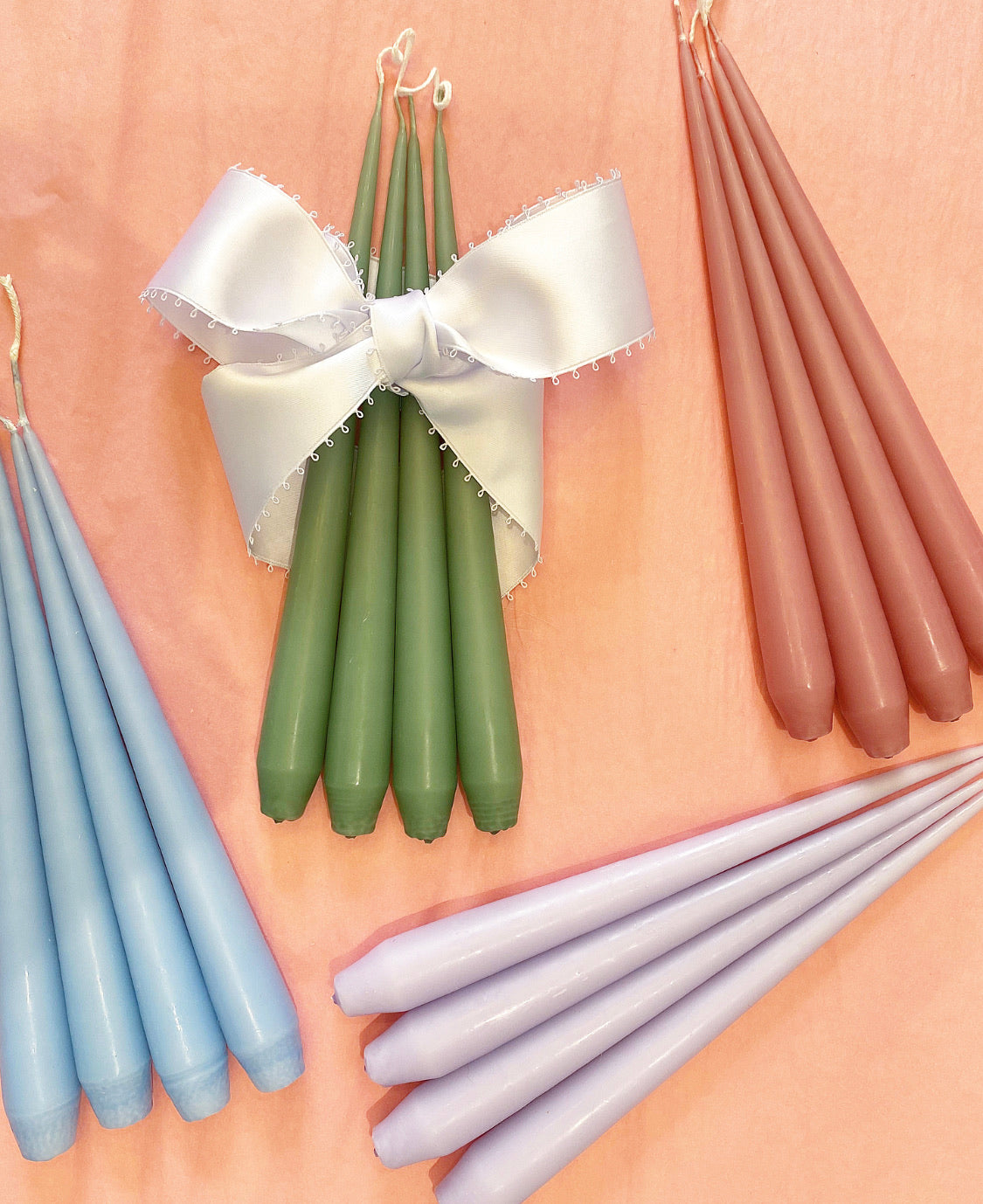 Ester & Eric Green Candles (Set of 4)
