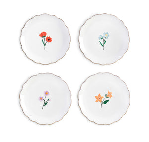 Wild Flower Plates (Set of 4)