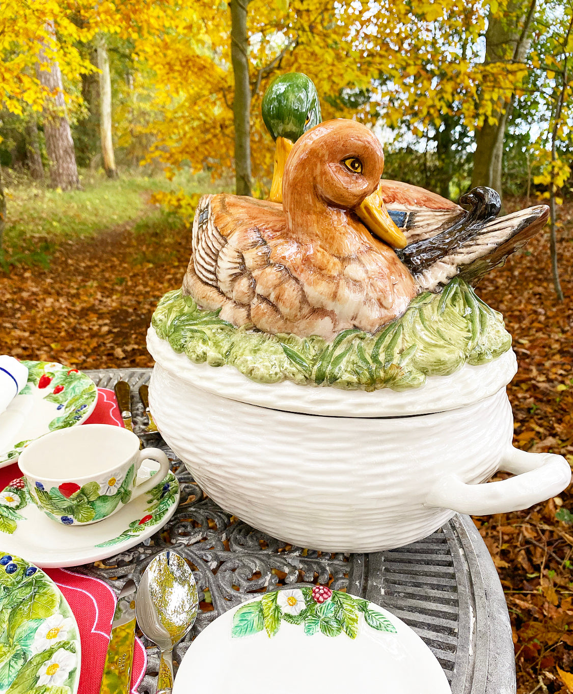 Duck Tureen with Lid