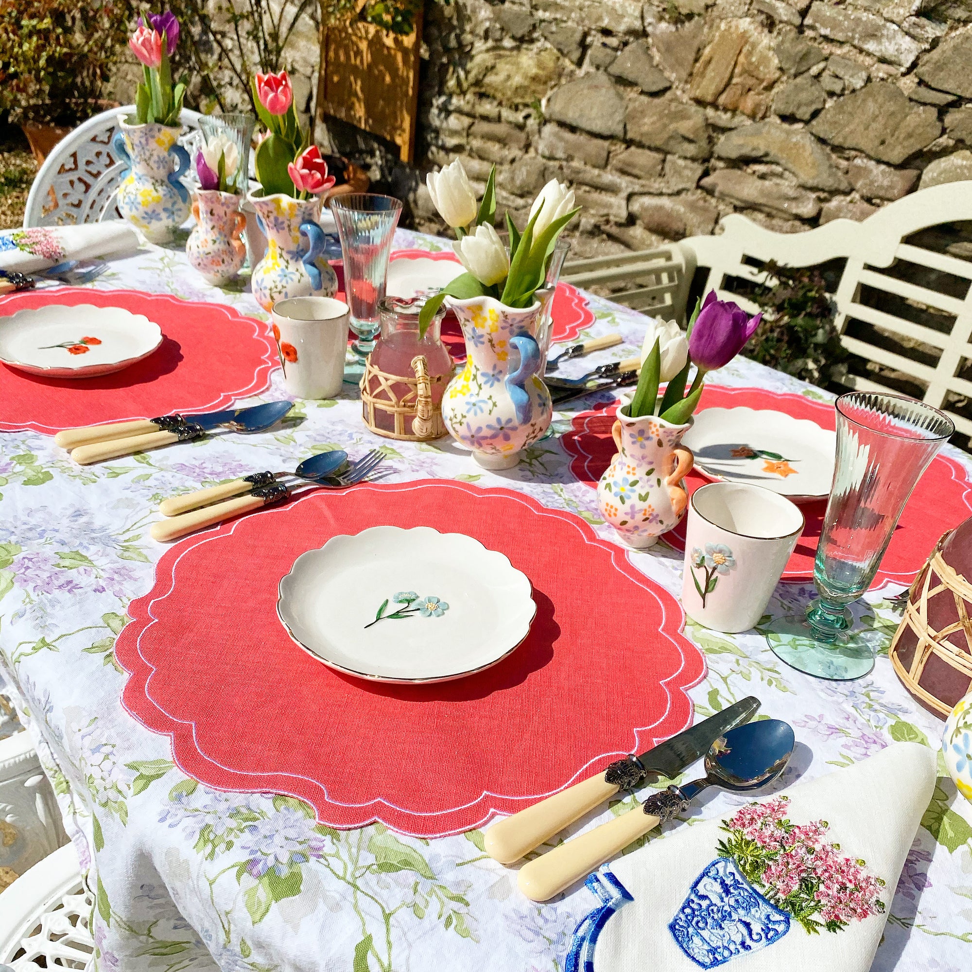 Wild Flower Plates (Set of 4)