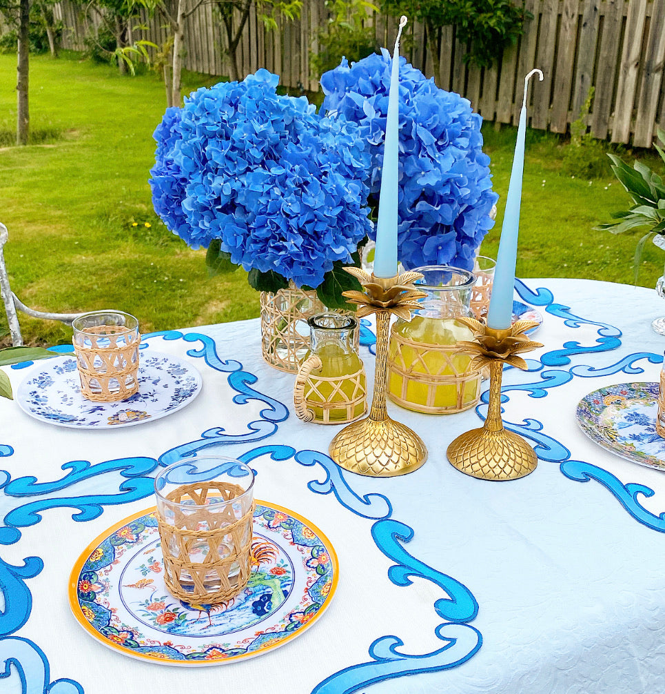 Ester & Eric Powder Blue Candles (Set of 4)