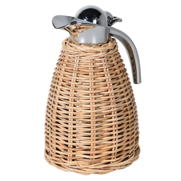 Large Rattan Flask