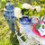 Giant Blue and White Chinoiserie Crackle Urn