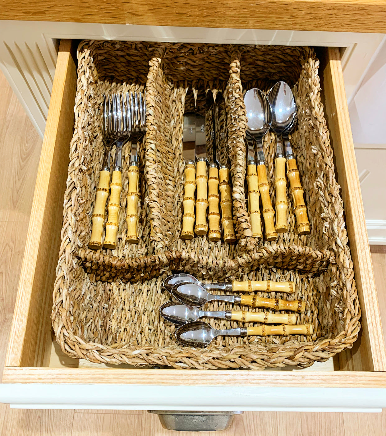 Woven Seagrass Cutlery Tray