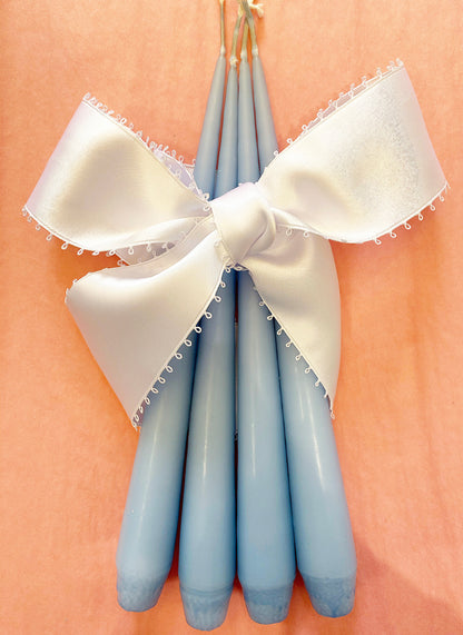 Blue & White Candlesticks (Pair)