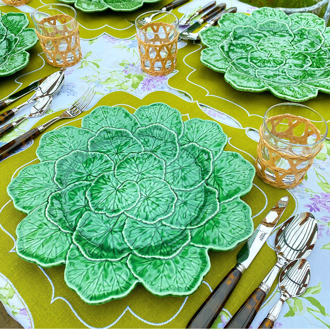 Geranium Leaf Charger Plate