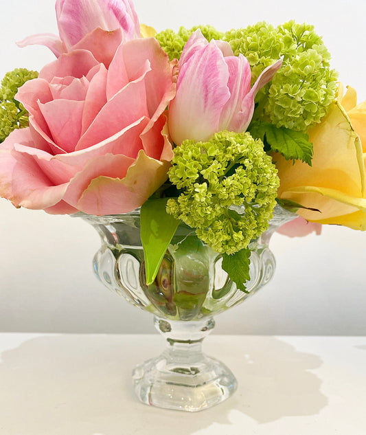 Medium French Glass Urn