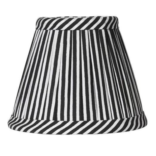 Pleated Black and White Mini Shade