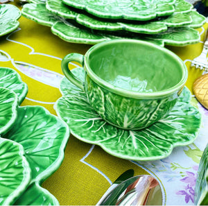 Cabbage Leaf Tea Cups (Set of 2)